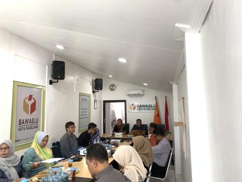 Sosialisasi Tata Cara Rekrutmen Panwaslu Kecamatan Existing Untuk Pemilihan 2024 kepada Panwaslu Kecamatan se-Kota Magelang