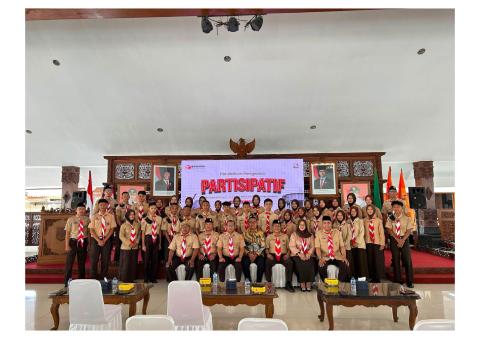 Bawaslu Kota Magelang melaksanakan Saka Adhyasta bersama peserta dari Pramuka