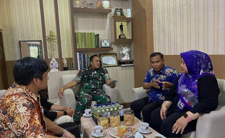 Koordinasi dengan Kodim 0705/Magelang