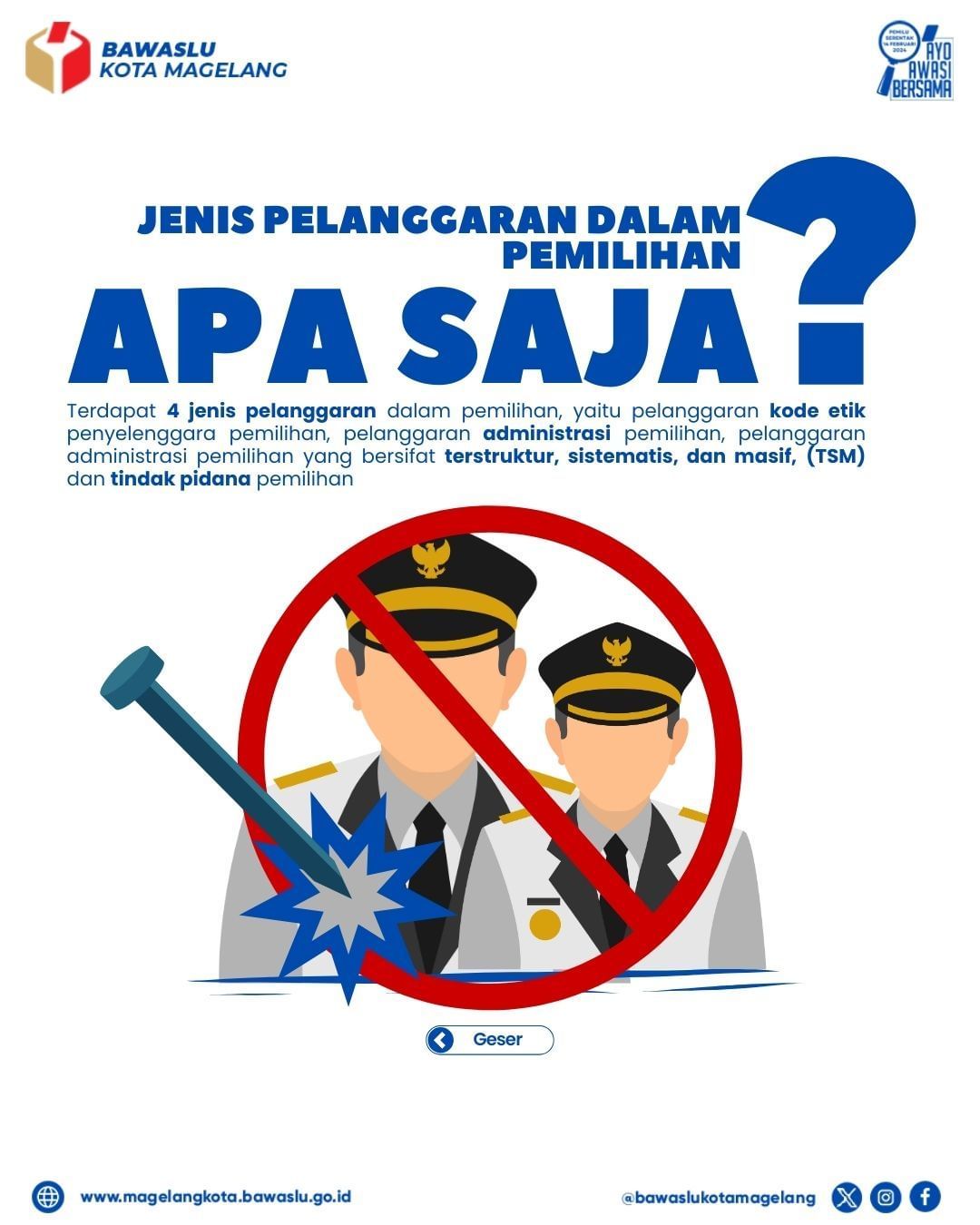 Pahami 4 Jenis Pelanggaran Dalam Pemilihan
