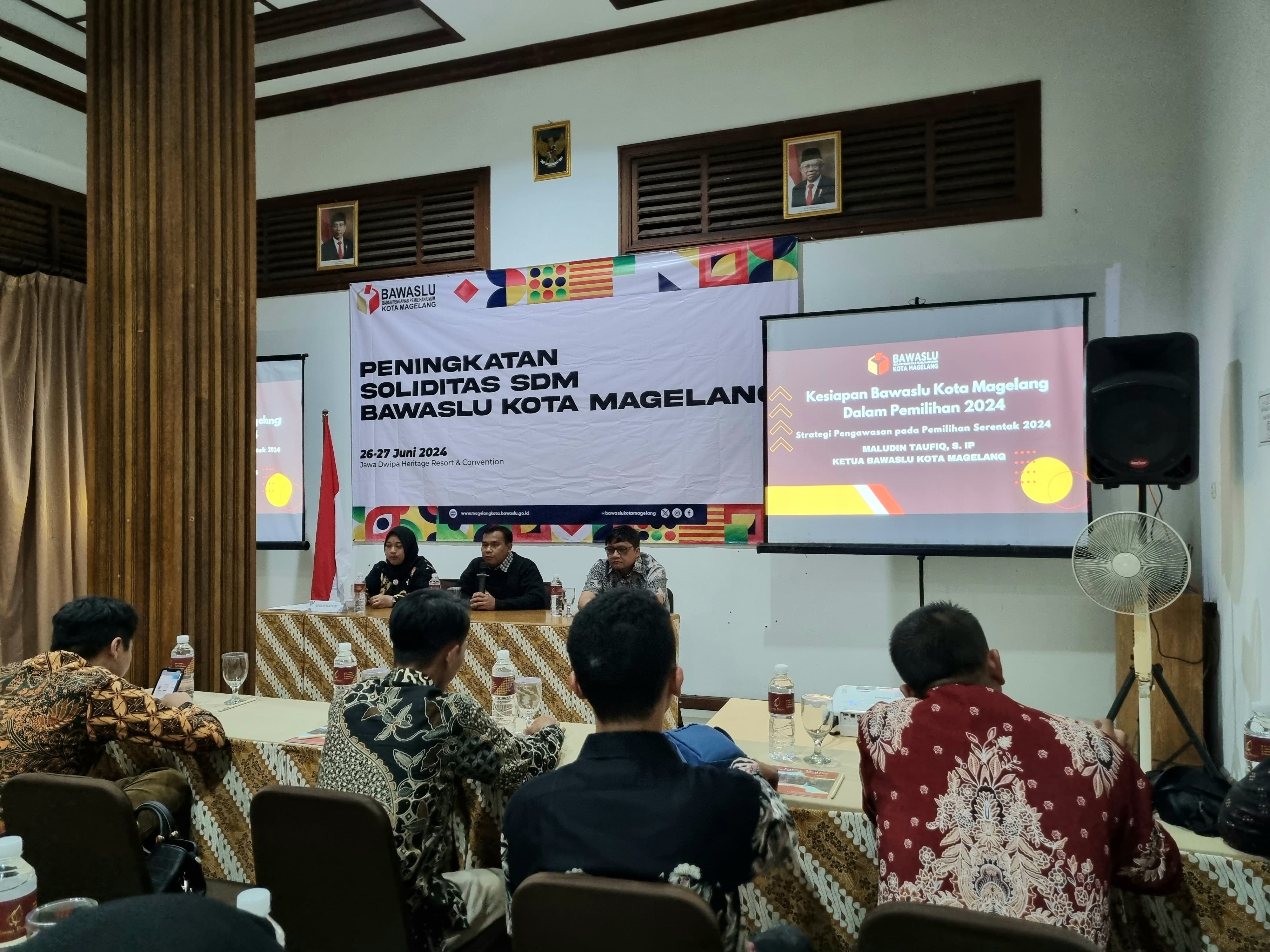 Untuk Meningkatkan SDM, Bawaslu Kota Magelang Mengadakan Acara Peningkatan Soliditas