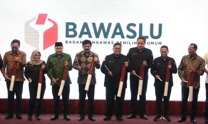 Launching Pemetaan Kerawanan Pemilihan Serentak 2024 di Jakarta, Senin (26/8/2024). Foto: Publikasi dan Pemberitaan Bawaslu RI