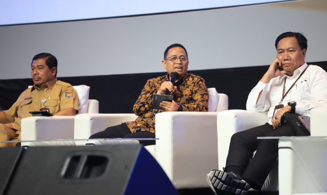 Anggota Bawaslu Puadi pada Rapat Koordinasi Nasional (Rakornas) Kesiapan Kepala Daerah Menjaga Netralitas Pada Pemilihan Serentak 2024, di Jakarta, Selasa, (17/9/2024).