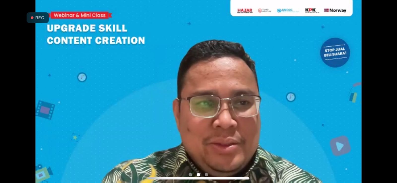 Ketua Bawaslu Rahmat Bagja dalam forum daring Webinar yang digelar Tempo Kamis (17/10/2024)