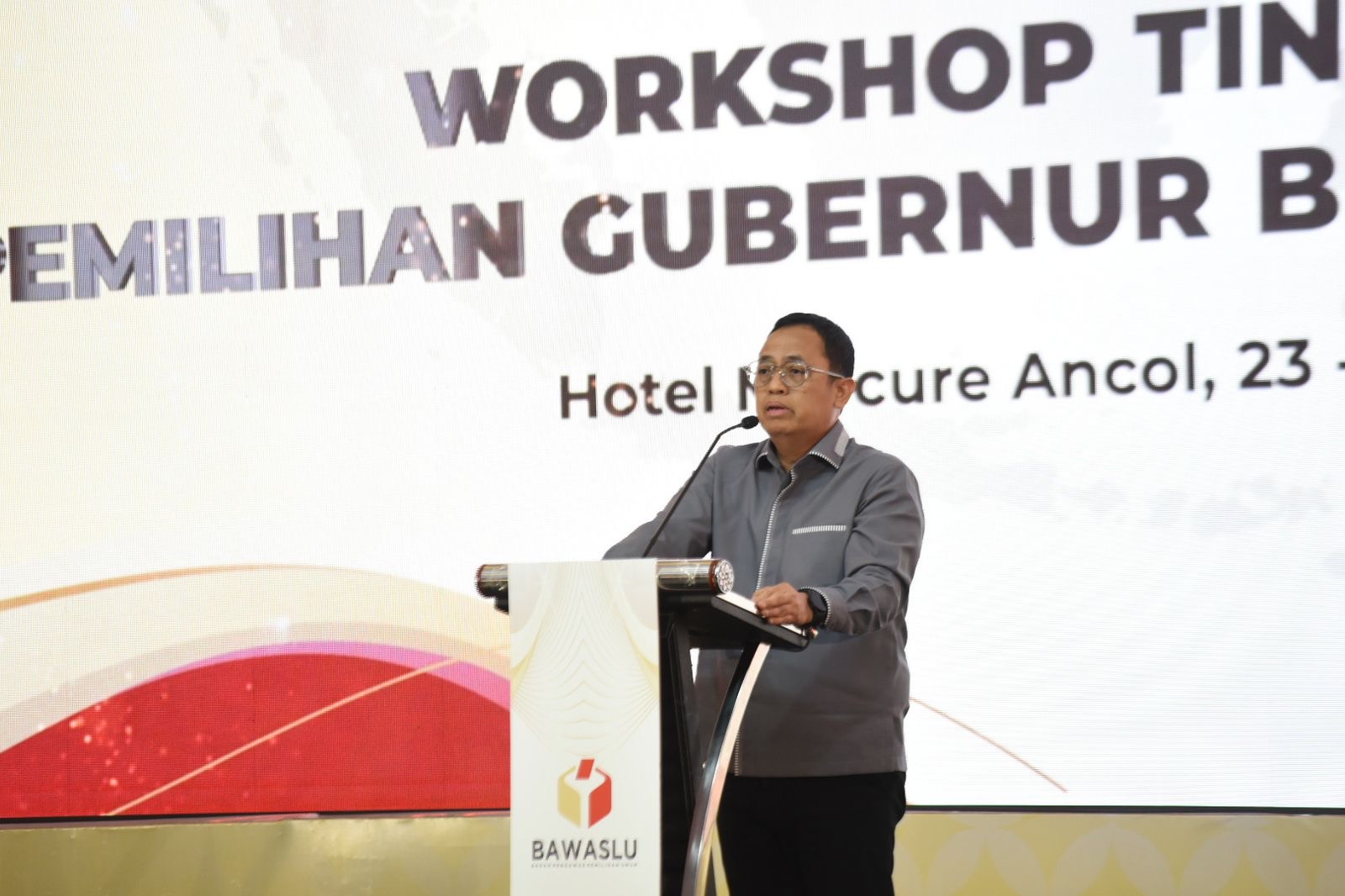 Anggota Bawaslu Puadi dalam Workshop Tindak Pidana Pemilu di Jakarta, Senin (23/9/2024)/Foto: Publikasi dan Pemberitaan Bawaslu