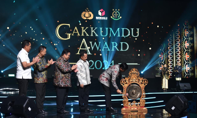 Acara Pembukaan Sentra Gakkumdu Award di Jakarta, Kamis (19/09/2024)/Foto: Publikasi dan Pemberitaan Bawaslu