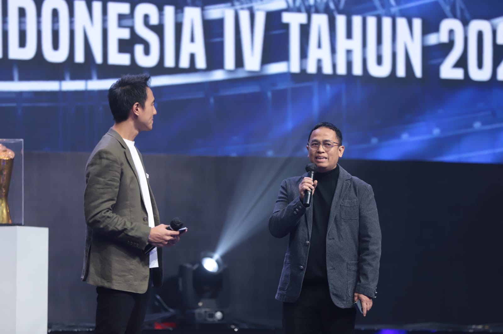 Anggota Bawaslu Puadi saat hadir dalam Grand Final Kompetisi Debat Penegakkan Hukum Pemilu Antar Perguruan Tinggi se-Indonesia Tahun 2024 di Jakarta, Rabu malam, (23/10/2024).
