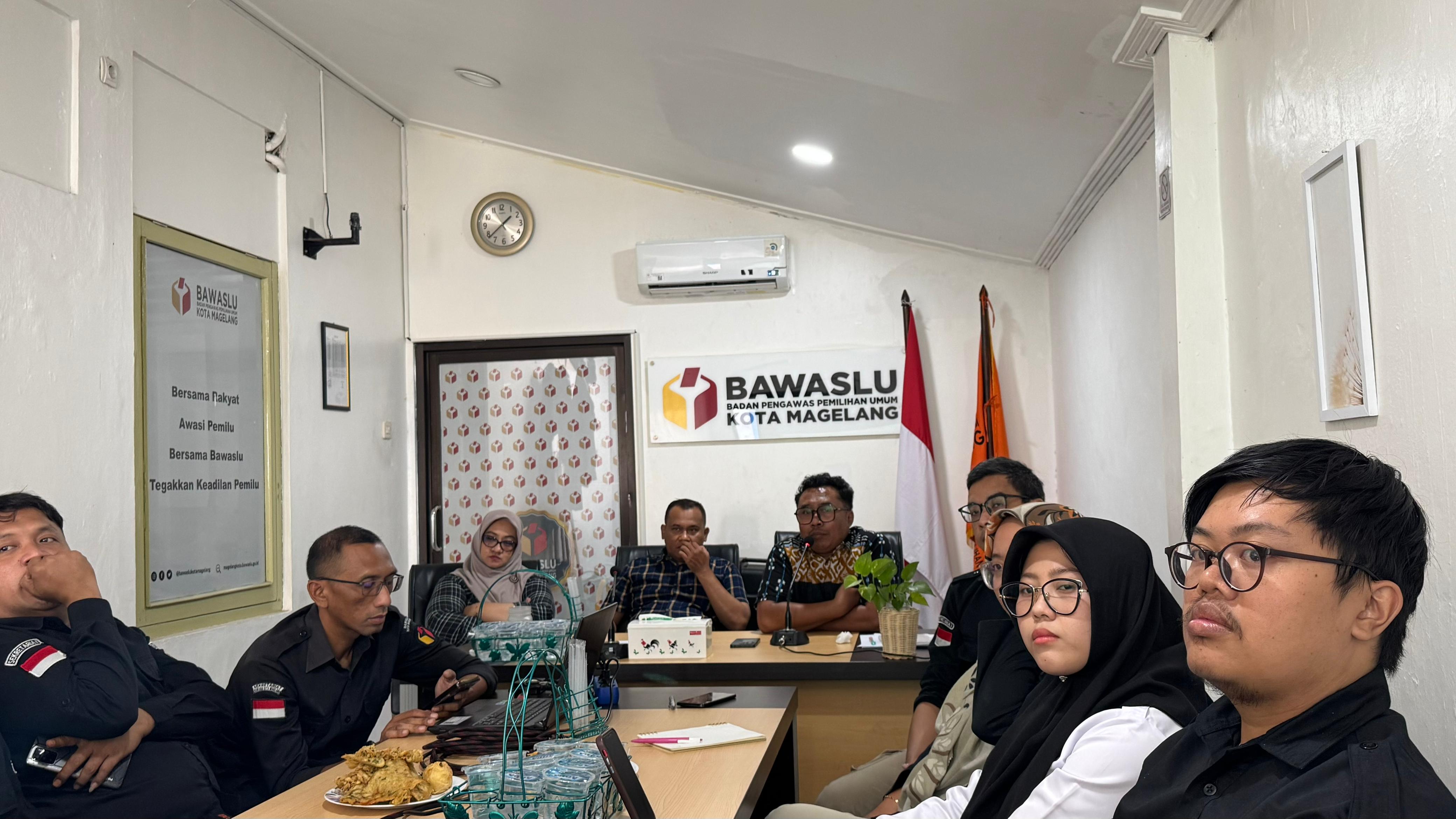 Bawaslu Kota Magelang Diskusi Mengenai Pengawas Partisipatif