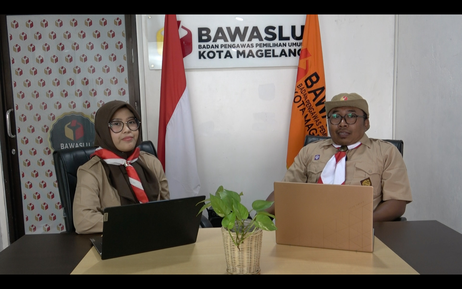 Bawaslu Kota Magelang Mengadakan Diskusi dengan tema Pramuka Mengawasi Demokrasi: Mengenal P2P Bawaslu dan Saka Adhyasta