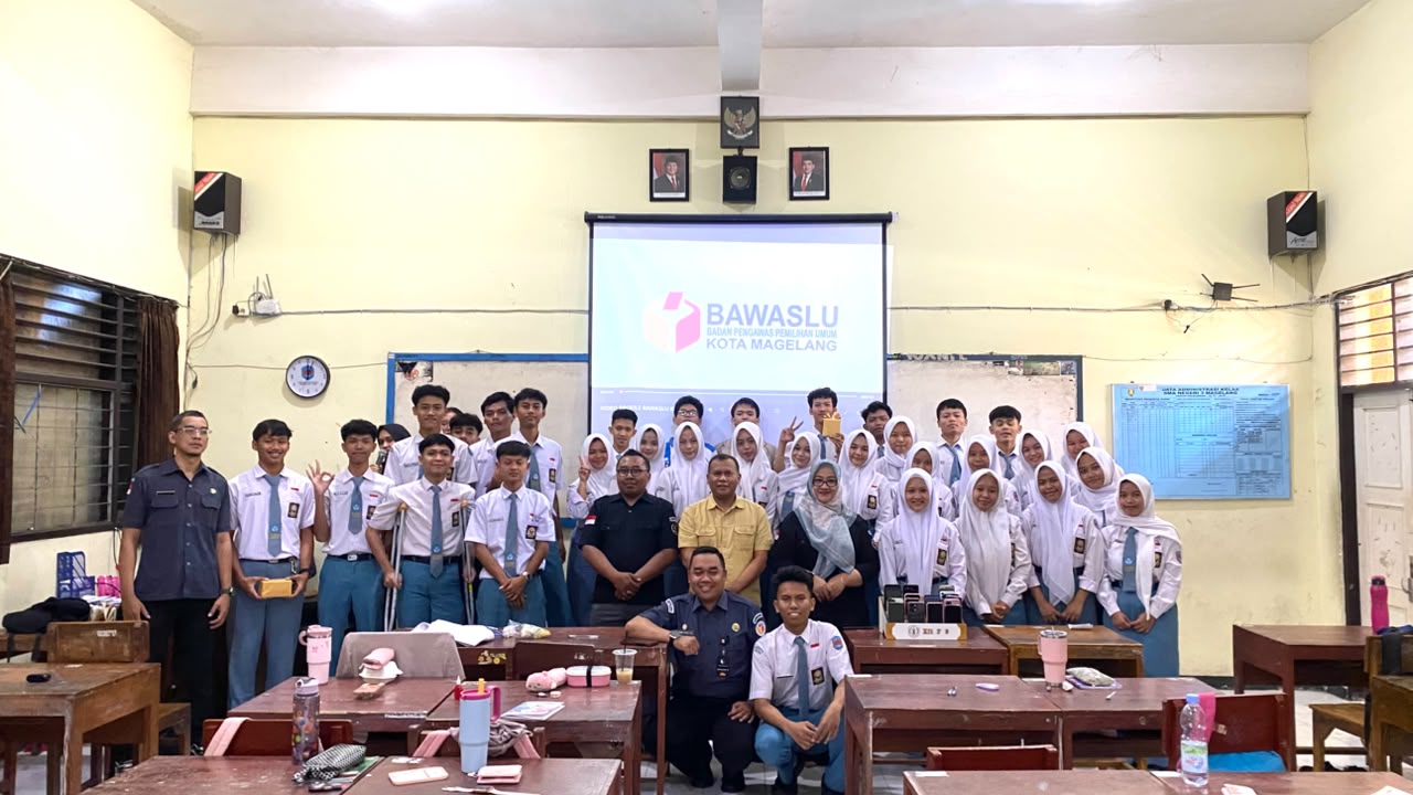 Bawaslu Kota Magelang Mengadakan Konsolidasi Demokrasi ke SMA N 3 Magelang
