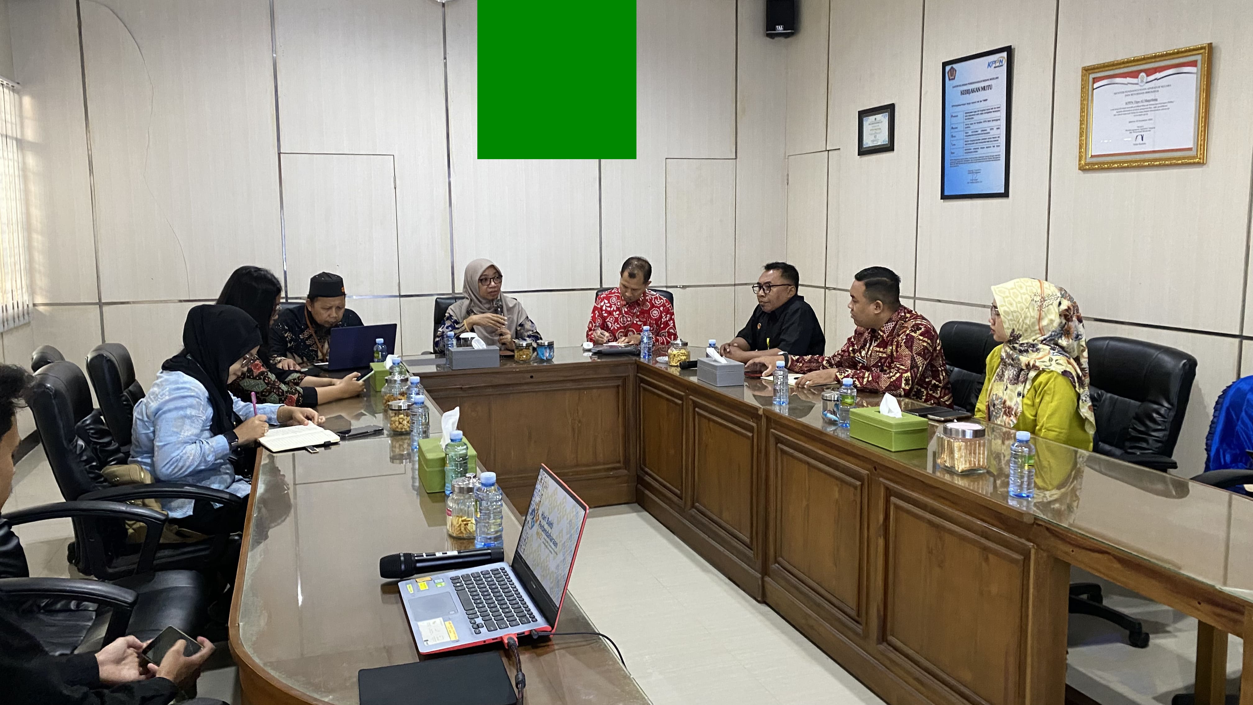 Bawaslu Kota Magelang Mengadakan Audiensi dan Konsultasi ke KPPN Kota Magelang dengan tema persiapan kelembagaan menuju status Satuan Kerja (Satker) Mandiri