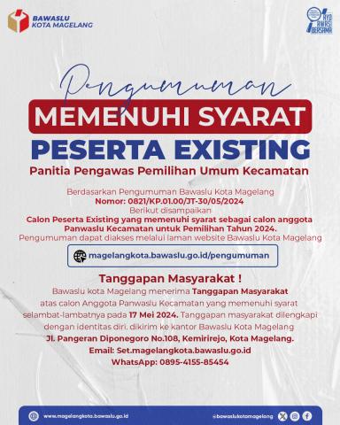 pengumuman memenuhi syarat