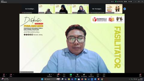 Bawaslu gelar pendidikan pengawas partisipatif Daring, bergerak wujudkan pemilu bermartabat
