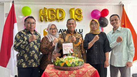 Bawaslu Kota Magelang mengadakan perayaan HUT yang ke 18 bersama Jajaran Bawaslu Kota Magelang