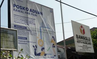 Posko Aduan Kawal Hak Pilih di Kantor Sekretariat Bawaslu Kota Magelang