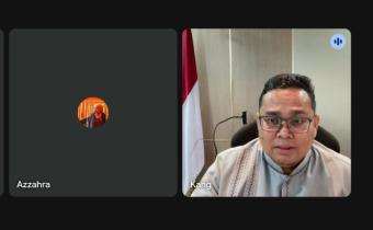 Ketua Bawaslu Rahmat Bagja dalam wawancara penelitian evaluasi Sosial Media 4 Peace melalui virtual, Jumat (2/8/2024).