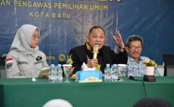 Anggota Bawaslu Totok Hariyono dalam Rapat Koordinasi Evaluasi Pelaksanaan Perselisihan Hasil Pemilihan Umum (PHPU) Tingkat Provinsi, Sabtu (3/8/2024).