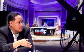 Anggota Bawaslu Herwyn JH Malonda saat menjadi narasumber di TVRI dengan tema Mengelola Ancaman Logistik Pilkada 2024, Rabu (31/7/2024).