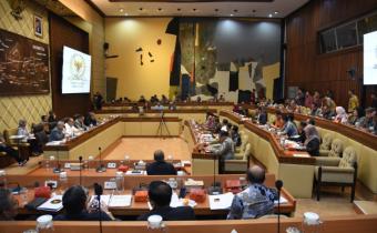 Suasana RDP antara Komisi II DPR RI dengan Bawaslu, KPU, DKPP, dan Pemerintah di Gedung DPR/MPR RI Senayan, Jakarta, Minggu (25/8/2024)/foto: Publikasi dan Pemberitaan Bawaslu