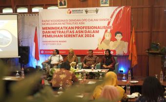 Bawaslu Kota Magelang gelar rapat koordinasi dengan OPD di Kasuari Exotic Resort, Selasa (24/9/2024)