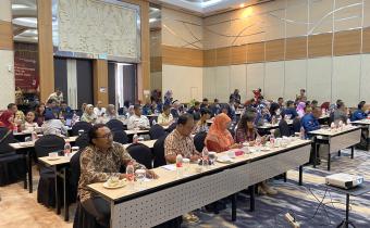 Anggota Bawaslu Kota Magelang hadir dalam acara Bimbingan Teknis Penyusunan DPTB Bagi PKK dan PPS Se-Kota Magelang Pada Pemilihan Tahun 2024 yang diselenggarakan oleh KPU di Hotel Atria, Ju'mat (11/10/2024).