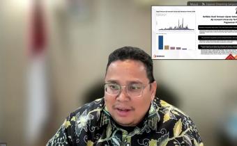 Ketua Bawaslu Rahmat Bagja saat menjadi narasumber webinar Memantau Ujaran Kebencian dan Jalan Menuju Pemilu yang Inklusif, Rabu (16/10/2024)