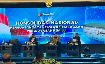 Konsolnas yang dihadiri Bawaslu Kota Magelang dengan tujuan menetapkan Tata Kelola Pemilu