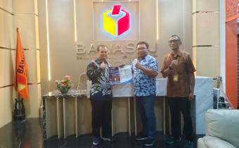 Bawaslu Kota Magelang menyerahkan Laporan PDPB dan P2P Kepada Bawaslu Provinsi Jawa Tengah