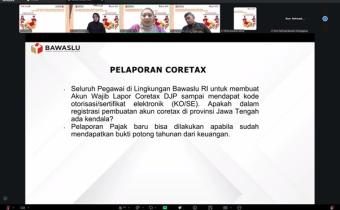Bawaslu Kota Magelang Mengikuti Evaluasi Pelaporan LHKPN 2024 dan Sosialisasi LHKPN 2025