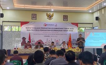 Bawaslu Kota Magelang menghadiri Rapat Evaluasi dan Proyeksi Penguatan Kelembagaan Bawaslu di Cepu