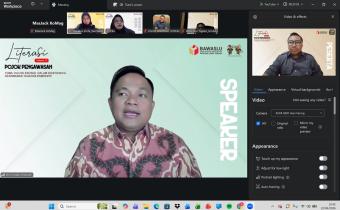 Bawaslu Kota Magelang Mengikuti Diskusi Literasi Pojok Pengawasan Vol.15 Melalui Zoom oleh Bawaslu Provinsi Jawa Tengah