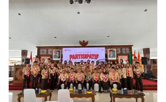 Bawaslu Kota Magelang melaksanakan Saka Adhyasta bersama peserta dari Pramuka